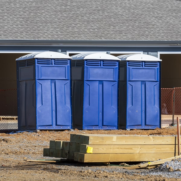 is there a specific order in which to place multiple portable restrooms in Green Lake Wisconsin